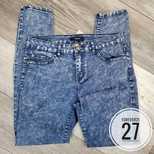 Size 27 Forever21 Tiedye Thin Skinny Jeans